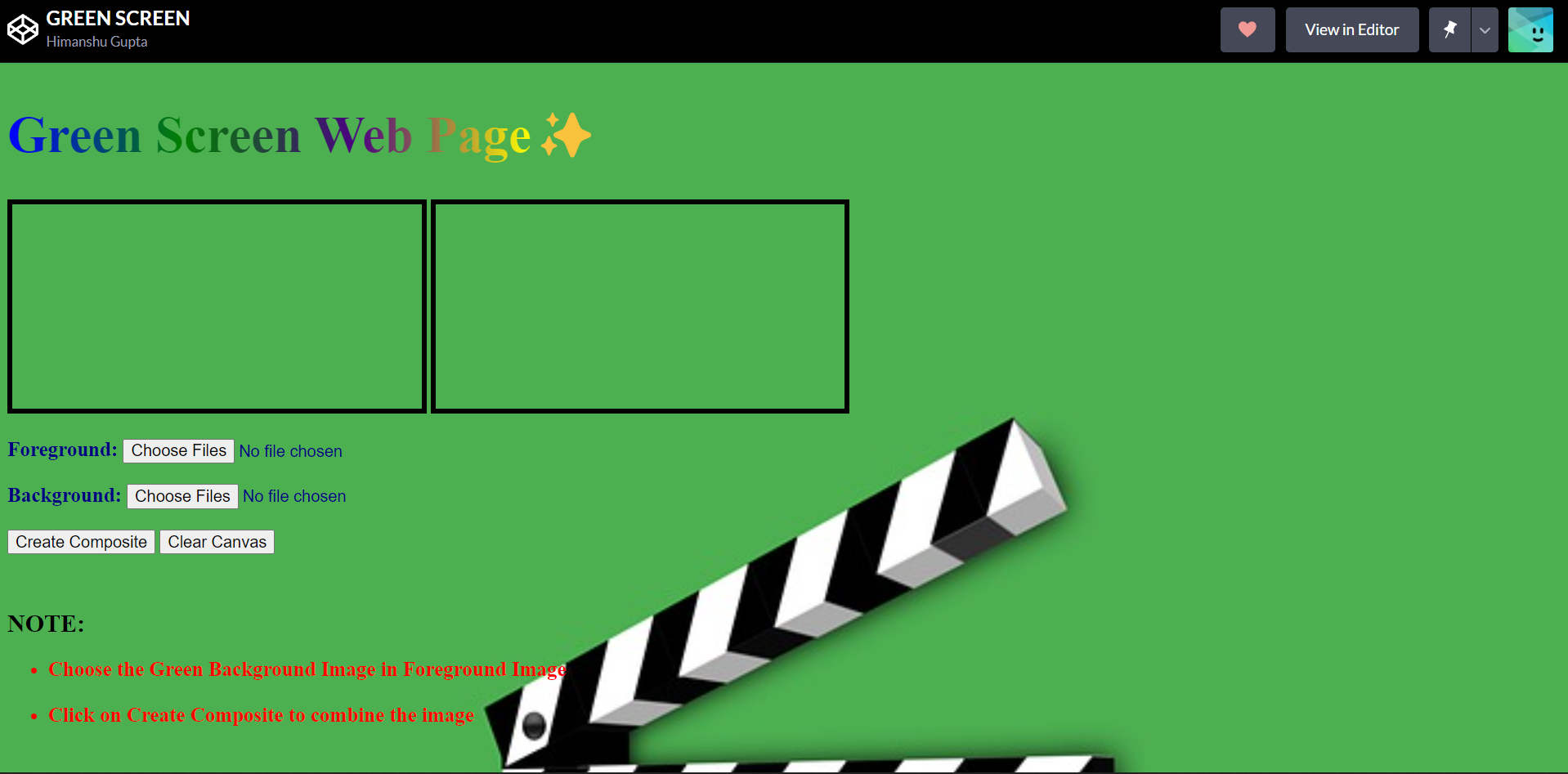 Green Screen VFX